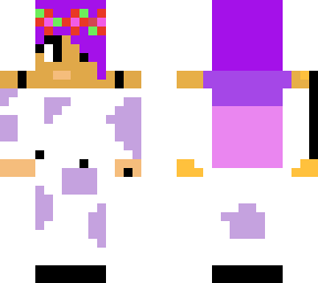 purple cute cow