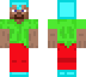 steve with diamond helmet and shoes!