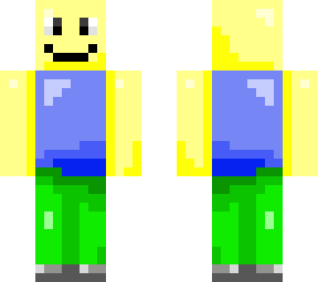 the plastic noob robloxian in minecraft