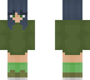 girl with blue hair