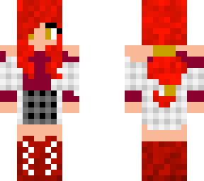 modern girl color scheme red