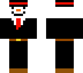 snowman with a suit