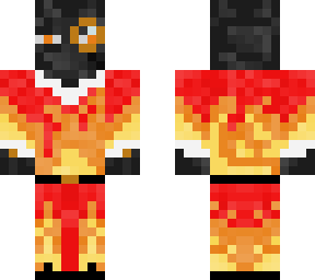 enderman in fire suit