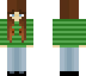 girl with striped sweater
