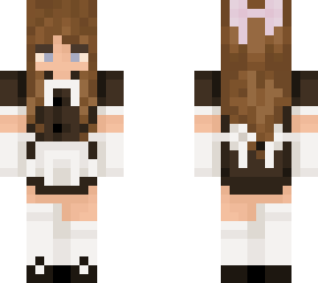 girl in maid dress