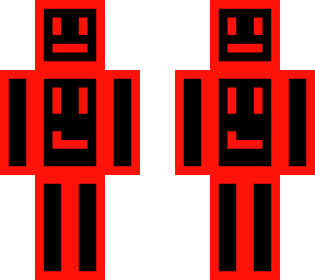 red and black