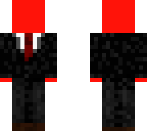 Red Guy In a suit | Minecraft Skin