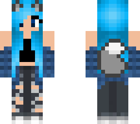 blue wolf girl