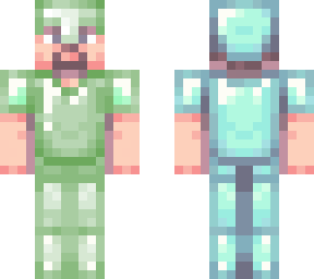 emerald / diamond armour