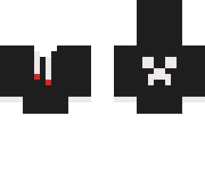 hoodie (black) with creeper face - outfit base