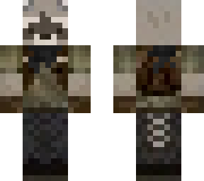old raccoon skin