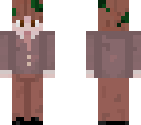 schoolboy with leaves