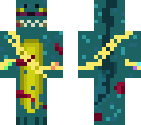 teal monster dude