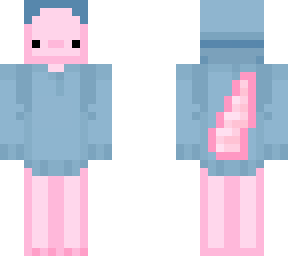 Axolotl hoodie | Minecraft Skin