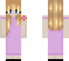 girl in fancy flower dress