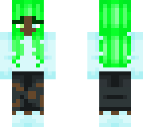 girl with green hair