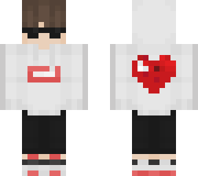 hoodie with heart [back]