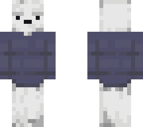 polar bear in sweater