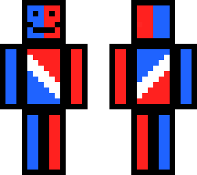 red and blue