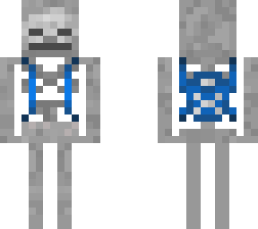 skelleton with chopper bag