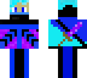 blue glitch ninja