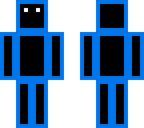 blue outline