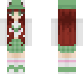 frog girl red