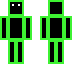 green outline