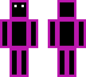 purple/pink outline