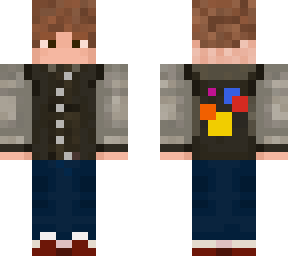 school boy wearing letterman (custom request)