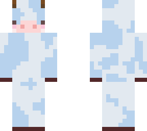 blue cow with no udder