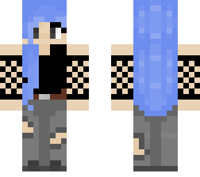 blue hair girl