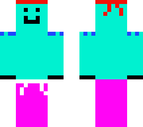 blye ninja with pink pants