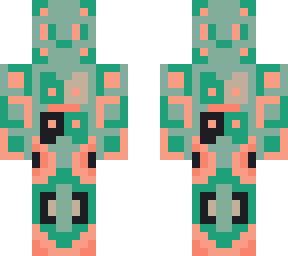 mint and coral cat