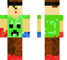 humano con polera de creeper