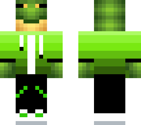 minecraft frog in a sweatshirt