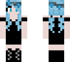 pastel blue hair w/ flower crown
