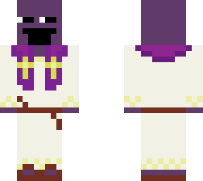 purple guy priest