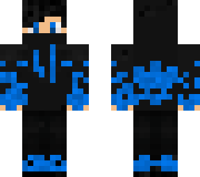 blue hoodie boy