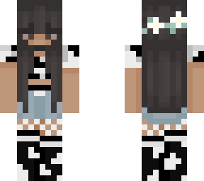 cowprint girl skin