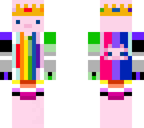 crowned axolotl (pride month)