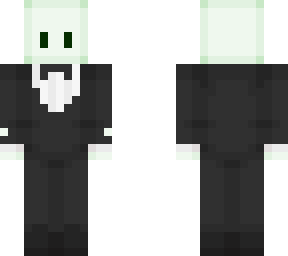 green guy in a suit