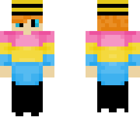 pans*xual skin (ginger any gender) bee hat version