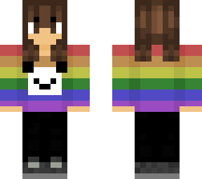 pride brown hair girl skin