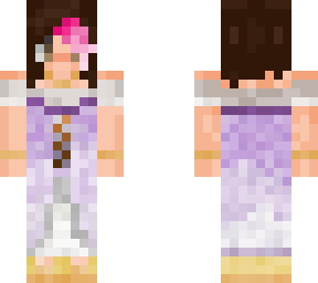 purple dress girl