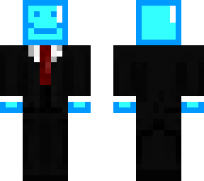 bloque de diamante con traje y cara / diamond block with suit and face