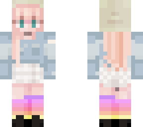 e. g. girl with skirt and sweater