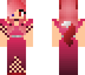 hot pink prom dress wolf girl