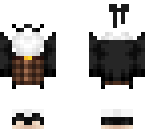 ob - black coat w/ skirt, glasses & socks