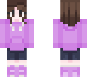 purple hoodie girl
